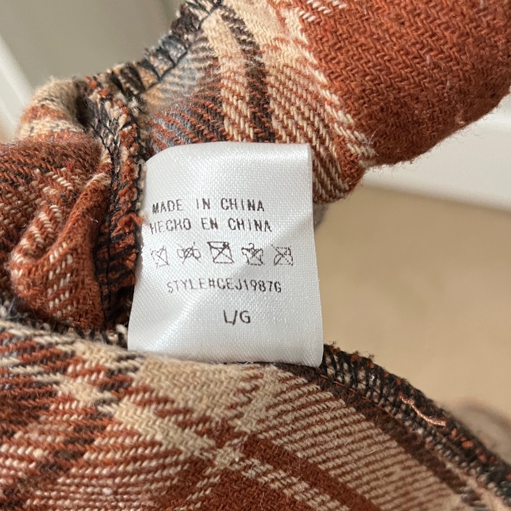 Adora Rust Plaid Shacket - Picture 5 of 5